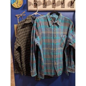 Smith's Workwear Long Sleeve Plaid Flannel Shirt Bundle - Men's XL